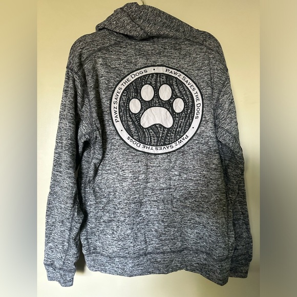 Pawz Sweatshirt. Size Large. Heather Grey. - Picture 2 of 3